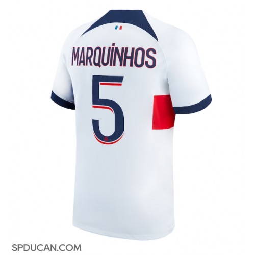 Muški Nogometni Dres Paris Saint-Germain Marquinhos #5 Gostujuci 2023-24 Kratak Rukav